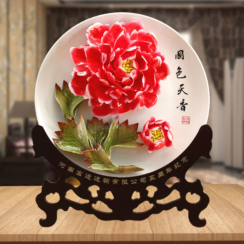 客戶定制牡丹瓷